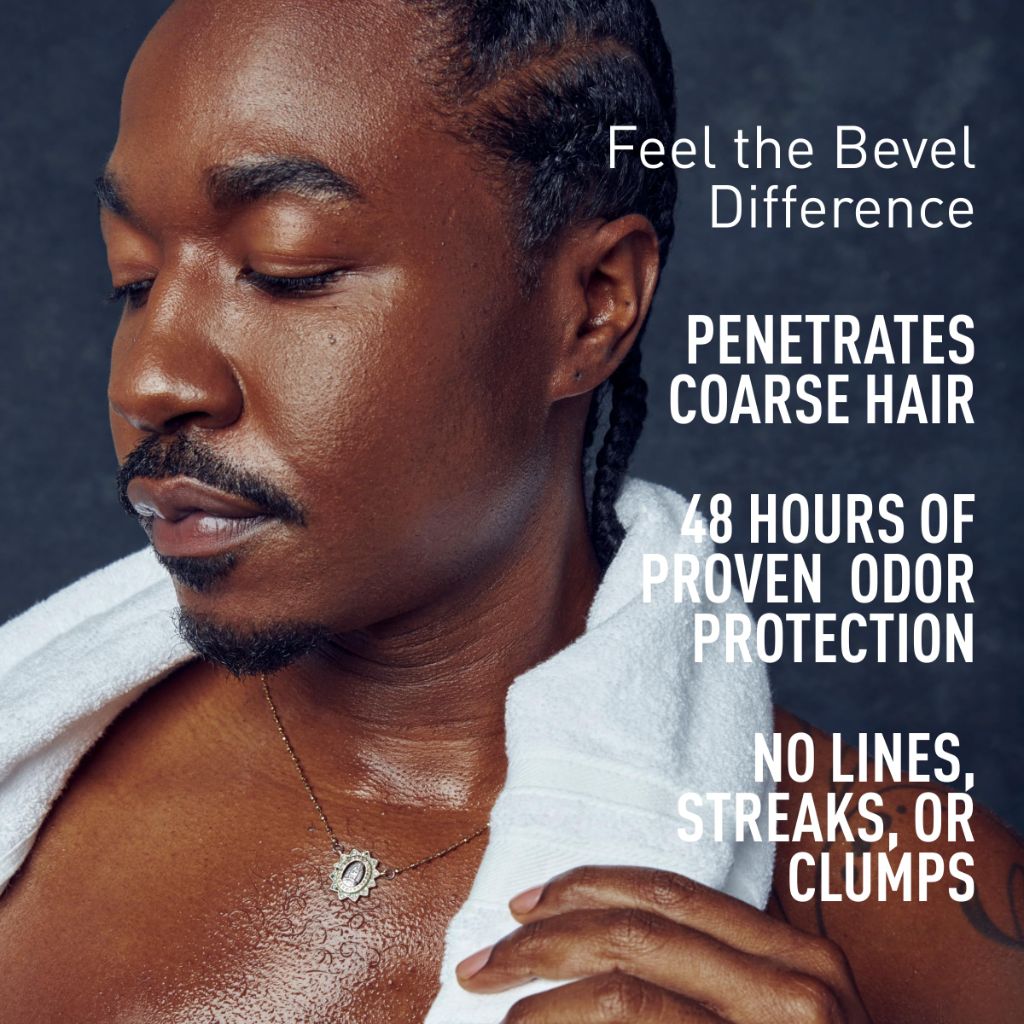 Bevel Deodorant for Men with Coconut Oil and Shea Butter, 2.5 Oz