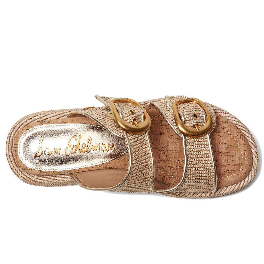 Sam Edelman Women's Nerissa Slide Sandal, Sunny Gold, 5.5