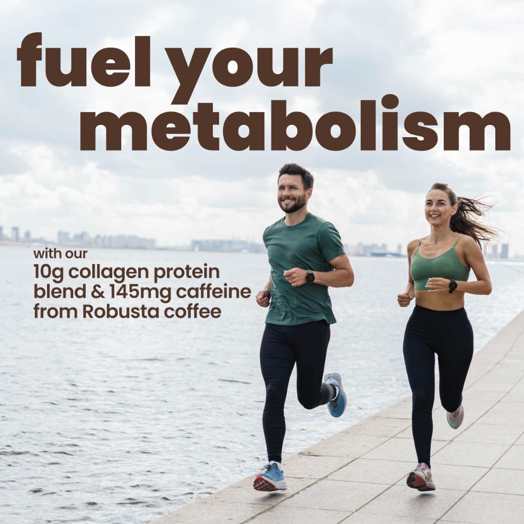 Protein Coffee, with 10g of Protein with Collagen,  100% Robusta Coffee, 15 Servings, | Hazelnut Flavor, Medium Roast