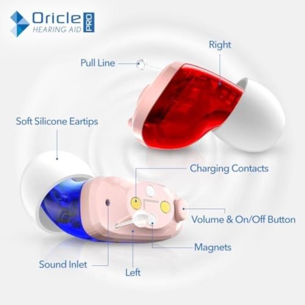 Oracle Pro Hearing Aids for Seniors - 16 Channel Hearing Aids with Noise Cancellation & Improved Sound Processing