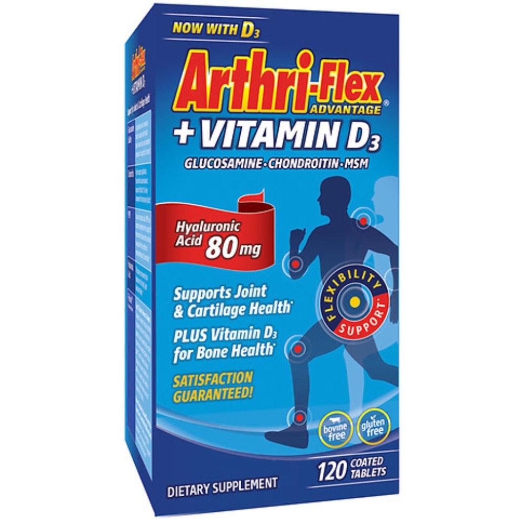 21st Century Arthri-Flex Advantage + Vitamin D3 Joint Support, 120 Tablets