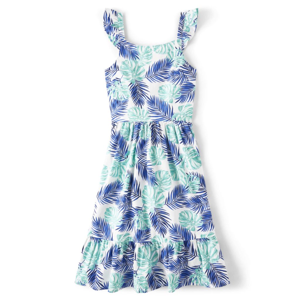 Gymboree Women's Spring Matching Dress, Blue Seas - XL