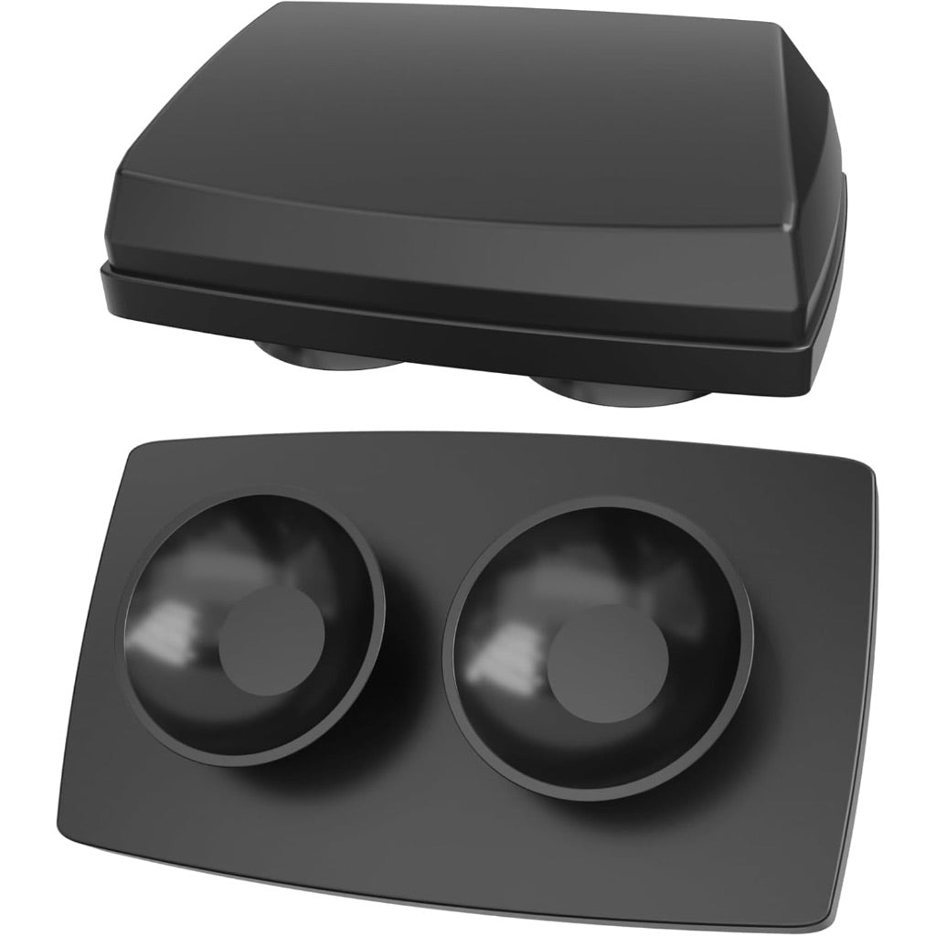 EZ Pass/iPass Transponder Holder, Super Strong Suction Cups for Windshield - Black