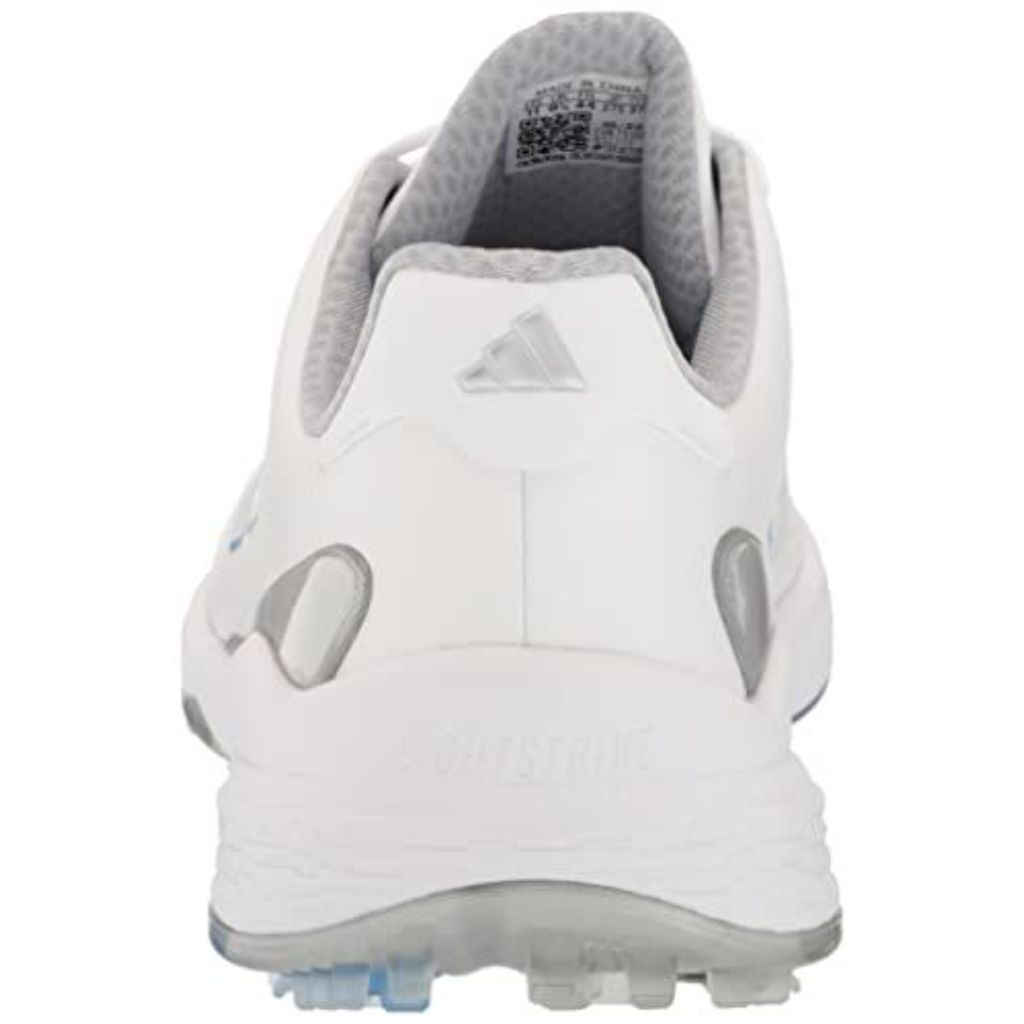 adidas Women's ZG23 Golf Shoes, White/Blue Fusion/Silver Metallic, Size 5