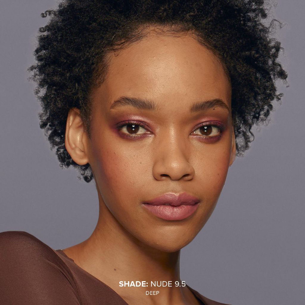 Nudestix Tinted Blur Foundation Stick | Natural-Matte Finish with Light-Reflecting Pigments | Shade: Deep 9.5