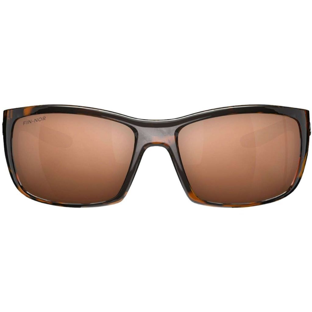 Fin-Nor Dredge Sunglasses - Shiny Java Tortoise Frame/Copper Glass Lens