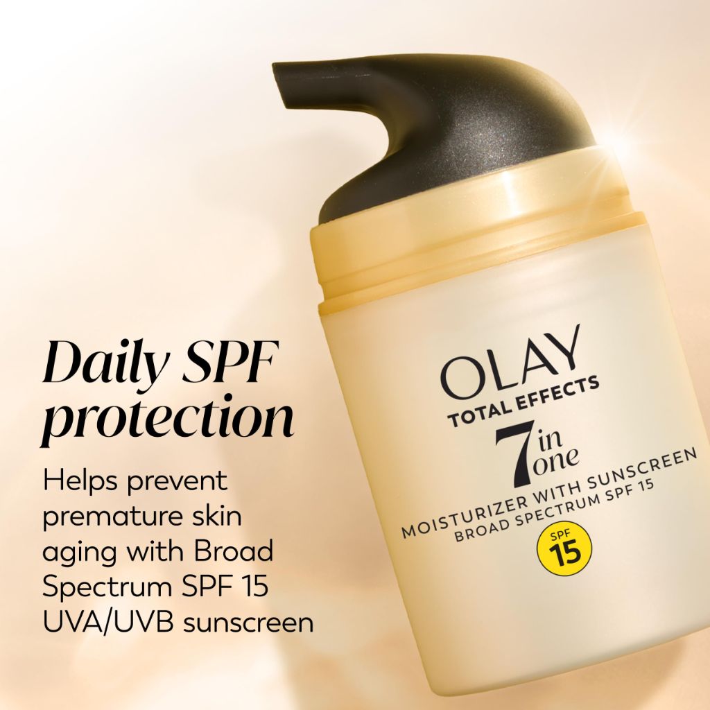 Olay Total Effects 7-in-1 Anti-Aging Face Moisturizer with SPF 15, Fragrance-Free - 1.7 oz