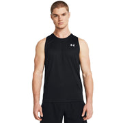 Under Armour Men's Tech Tank Top, Black / White, X-Large