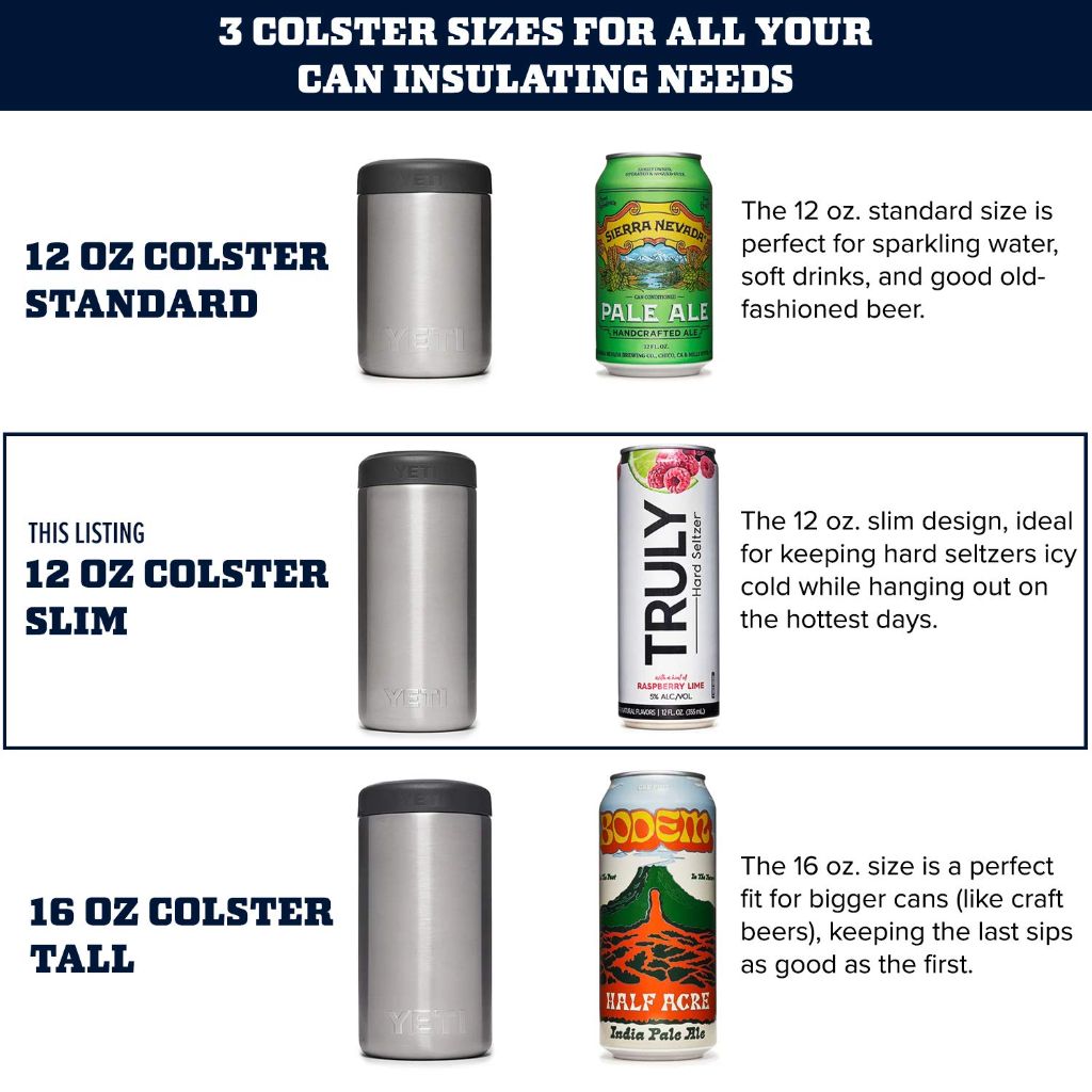YETI Stainless Slim Rambler Colster Can Insulator, 1 EA