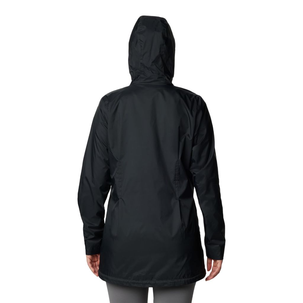 Columbia Women's Plus Size Switchback Lined Long Jacket, Black, 1X
