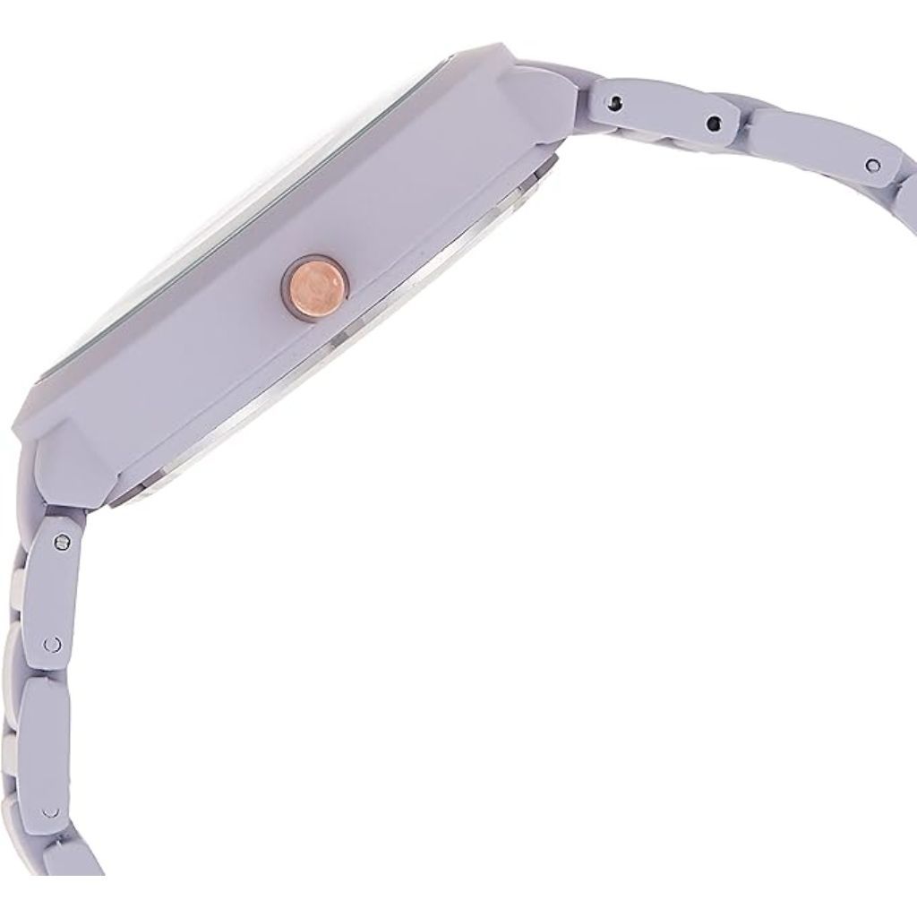 Nine West Women's Rubberized Bracelet Watch - Lavender (NW/2274MALV)