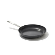 OXO Enhanced 10" Frying Pan Skillet, PFAS-Free Ceramic Nonstick, Stainless Steel Handle | Black