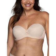 Vanity Fair Women's Beauty Back Smoothing Strapless Bra, 4-Way Stretch Fabric, Lightly Lined Cups up to H, Rose Beige