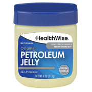HealthWise Petroleum Jelly | Skin Protectant | Original Formula | Relieves Dry Skin | Protects Minor Cuts, Scraps, Burns | 4 oz. Jar |