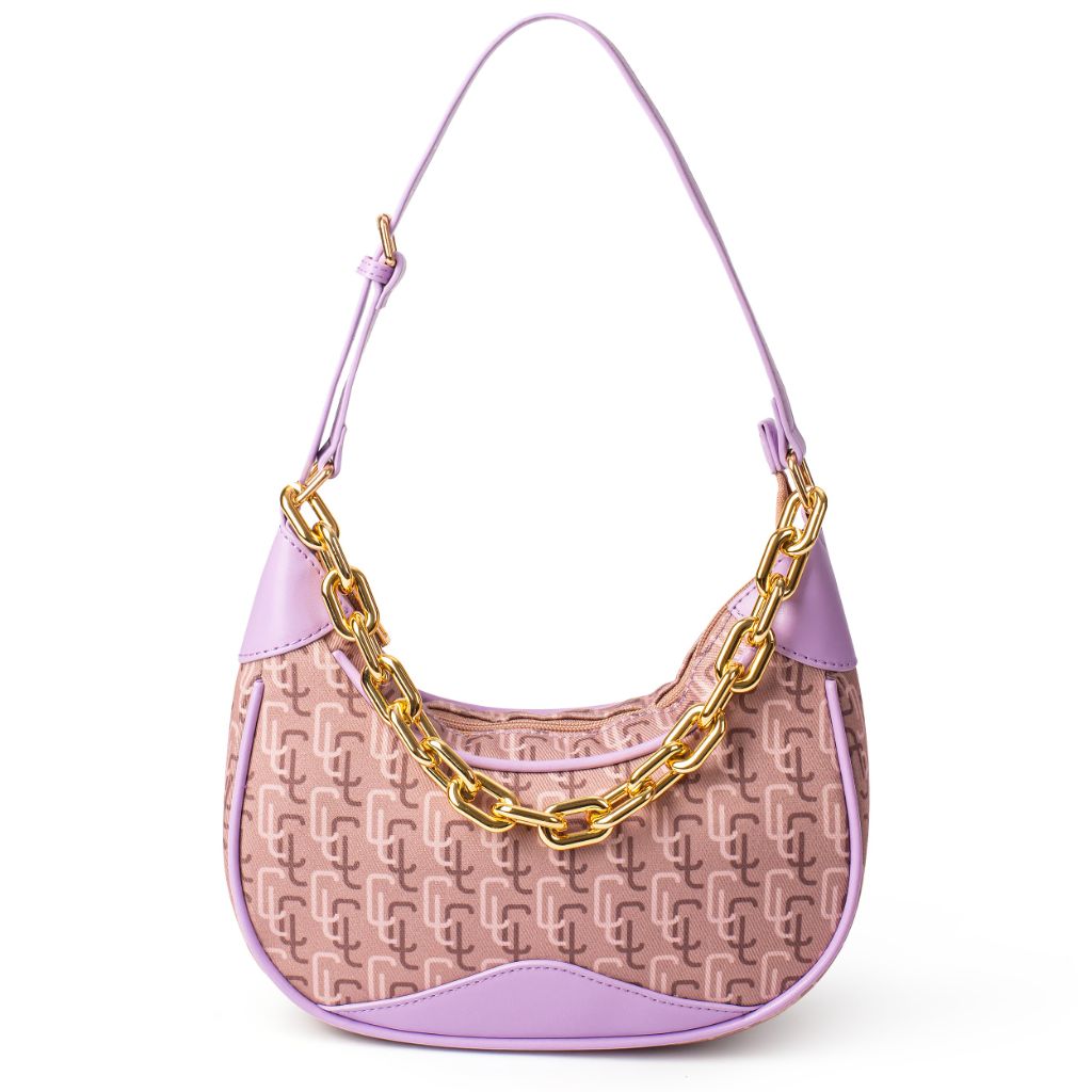 ToteVibe Crescent Bag for Women, Stylish Crossbody Hobo Purse & Side Sling Bag with Chain Strap