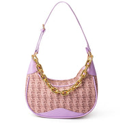 ToteVibe Crescent Bag for Women, Stylish Crossbody Hobo Purse & Side Sling Bag with Chain Strap