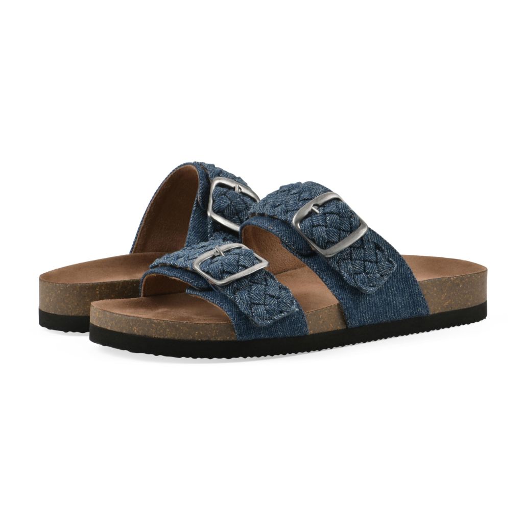 WHITE MOUNTAIN Women's Hey Hey Sandal, Dkblue/Fabric - size 10
