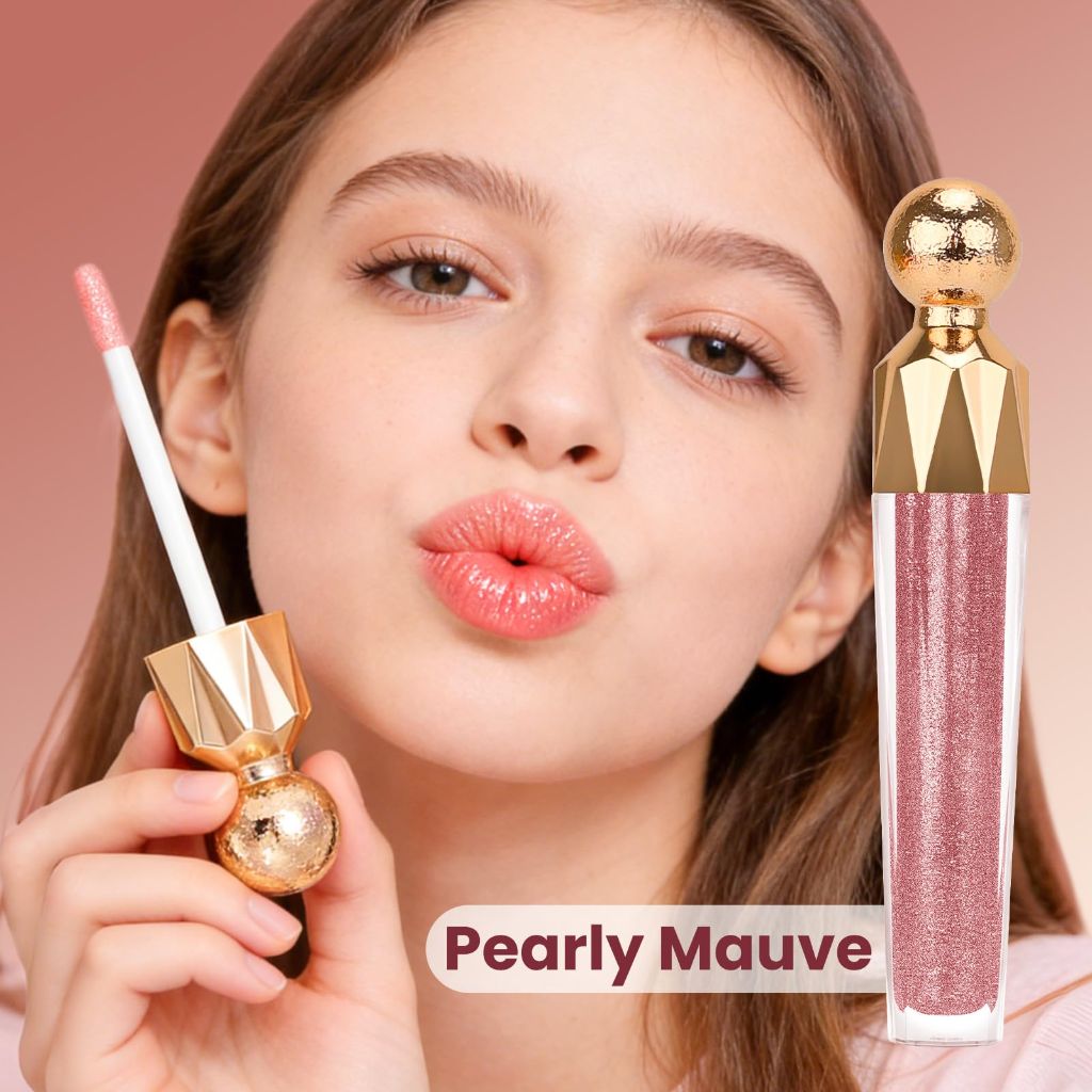 BOB Shimmering Moisturizing Lip Oil for Plumping (03#Pearly Mauve)