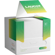 Laucot XL Disposable Face Towels, 100% Biodegradable, Ultra Soft, Large 10"x12" - 50ct