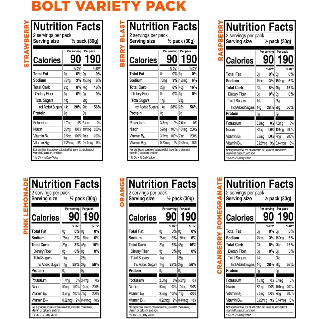 PROBAR BOLT Organic Energy Chews - Variety Pack, 2.1oz Bag (12 Bags)