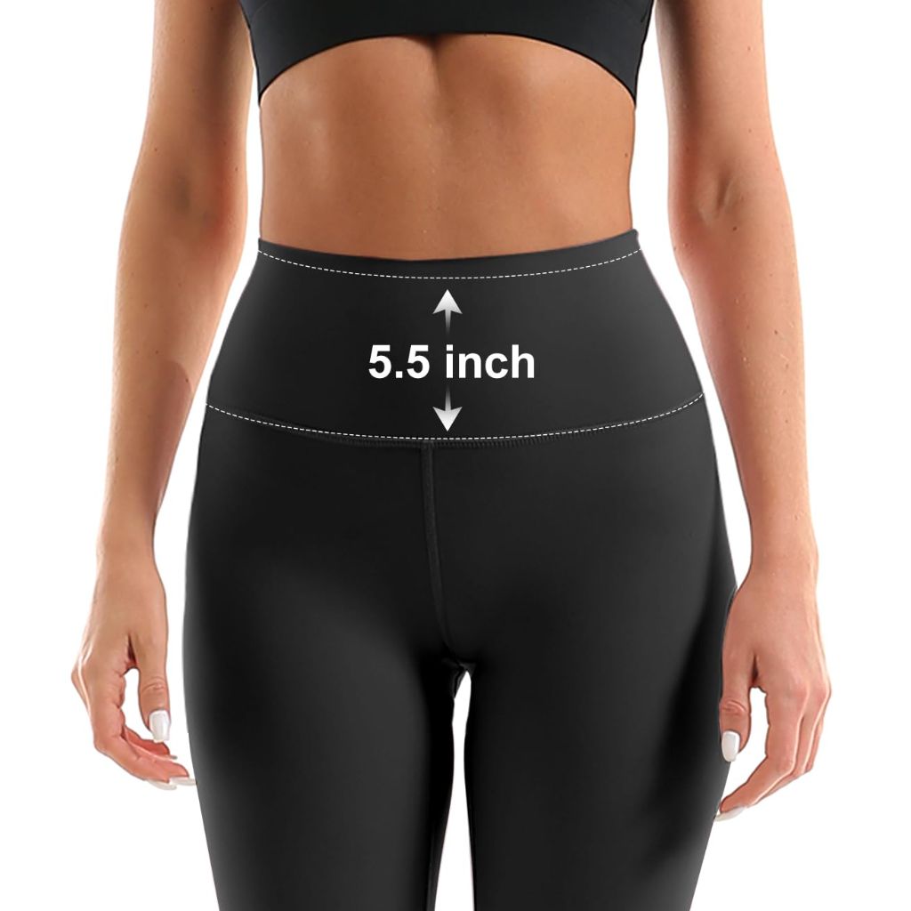 BLUEENJOY 3 Pack Leggings with Pockets for Women, High Waisted Tummy Control Workout Yoga Pants, XXL