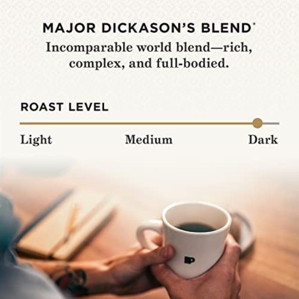 Peet S Coffee Major Dickason S Blend Premium Dark Roast Single Serve Coffee Pods  32 Count