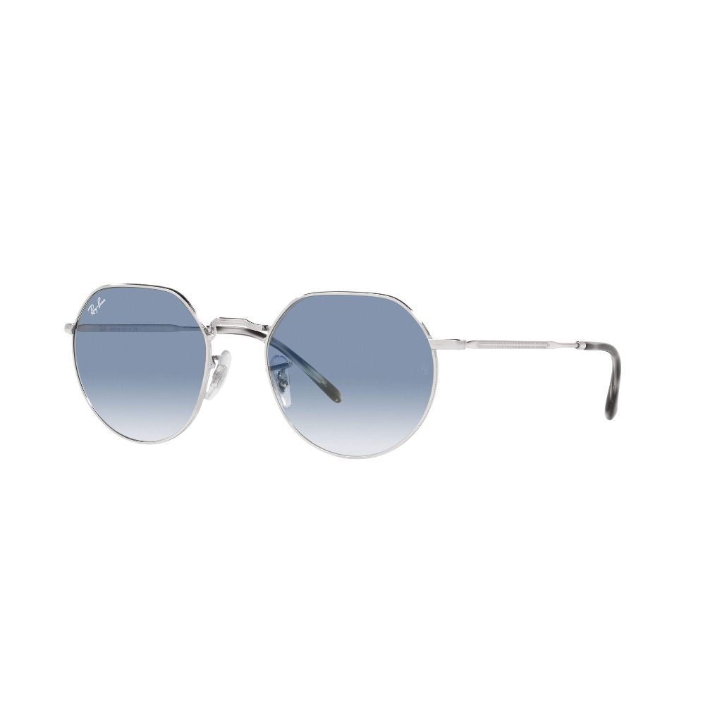 Ray-Ban Womens Rb3565 Jack Sunglasses - Silver/Clear Gradient Blue