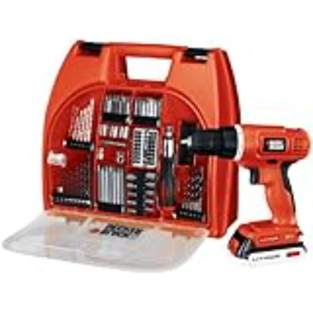 Black & Decker 20-Volt MAX Lithium-Ion Drill Kit with 100 Accessories