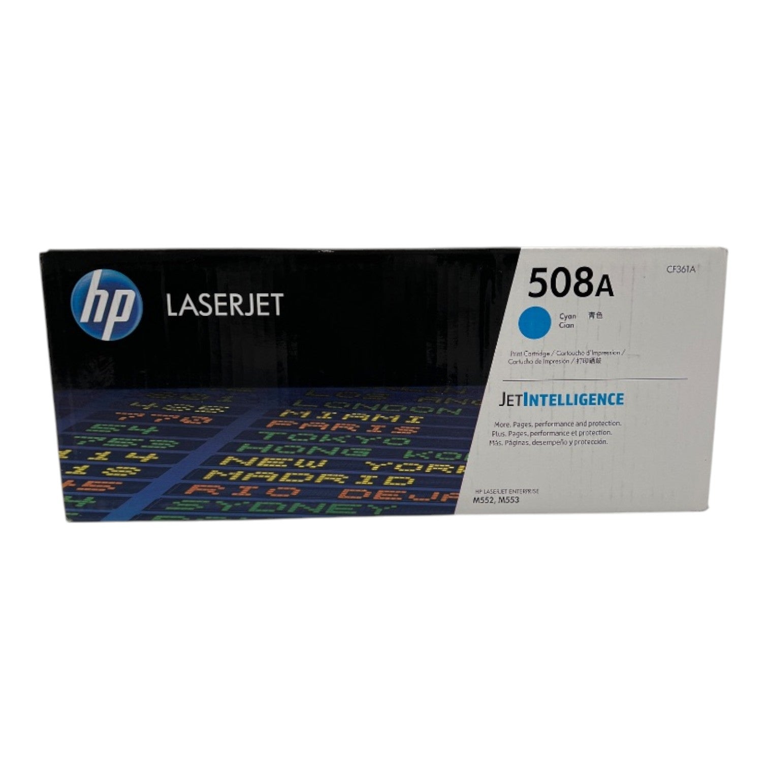 HP 508A Cyan Toner Cartridge for HP Color LaserJet Enterprise M552/M553 (CF361A)