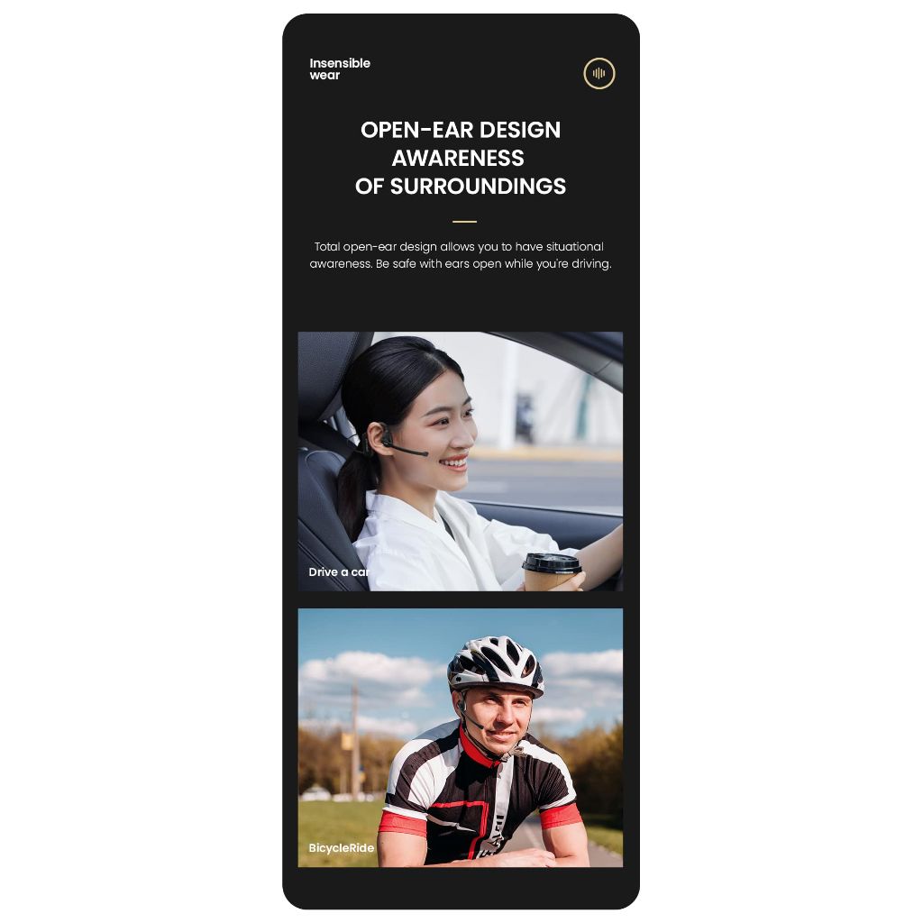 Open Ear - Bone Conduction Wireless Headphones