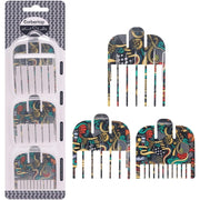 Compatible with Wahl Clipper Guards Set,3Pack Graffiti Clipper Guard Replacement Compatible with Most Wahl Clippers,1/16'' 1/8'' 3/16'',Patten C.
