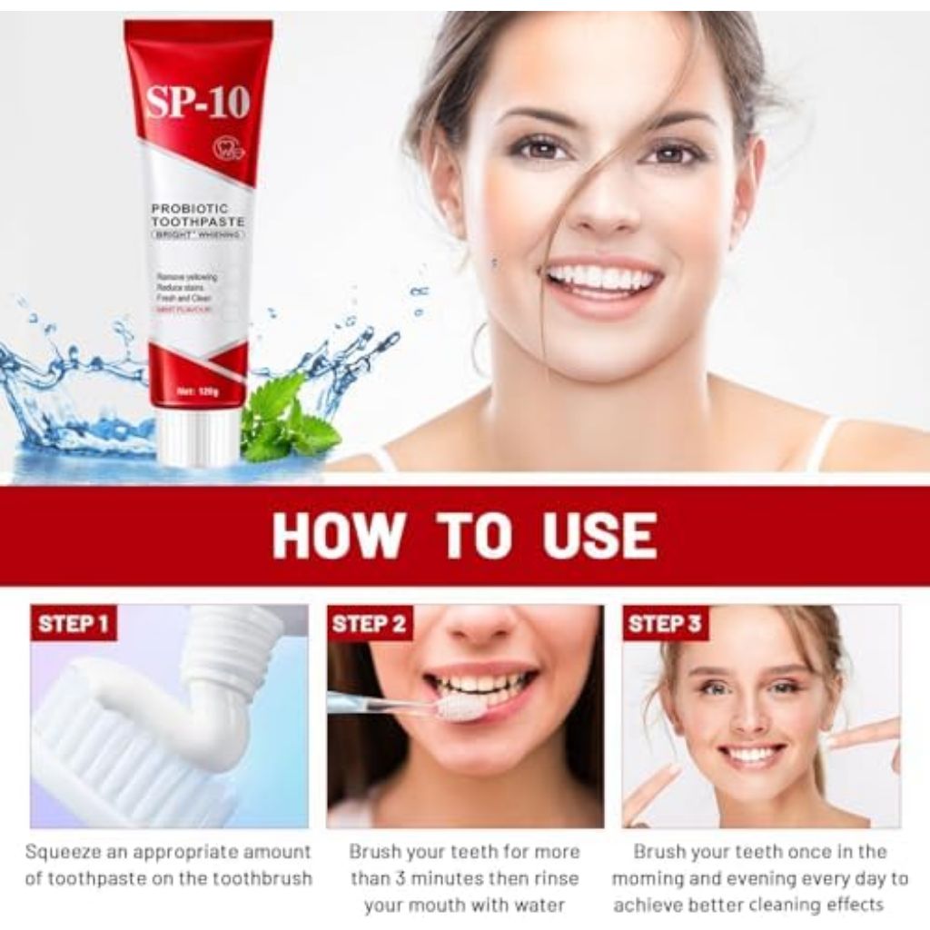 SP-10 Probiotic Whitening Toothpaste, 4.23oz