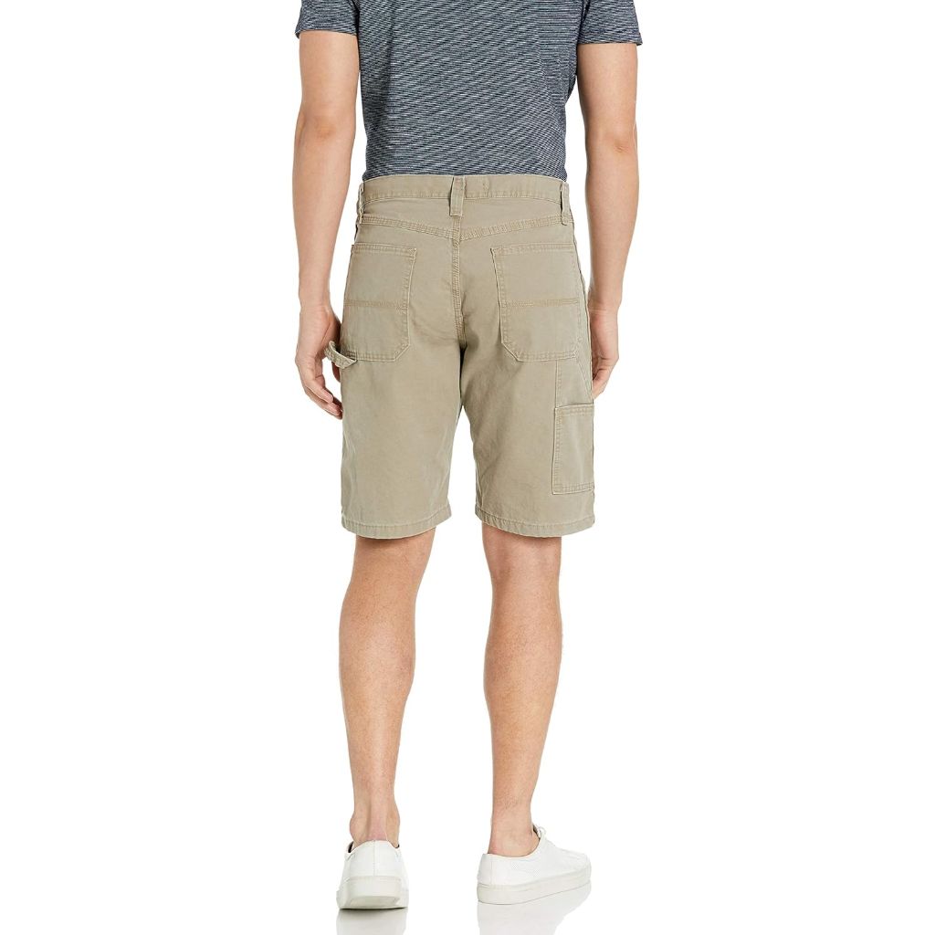 Wrangler Men's Authentics Loose Fit Carpenter Shorts - Military Khaki, Size 50