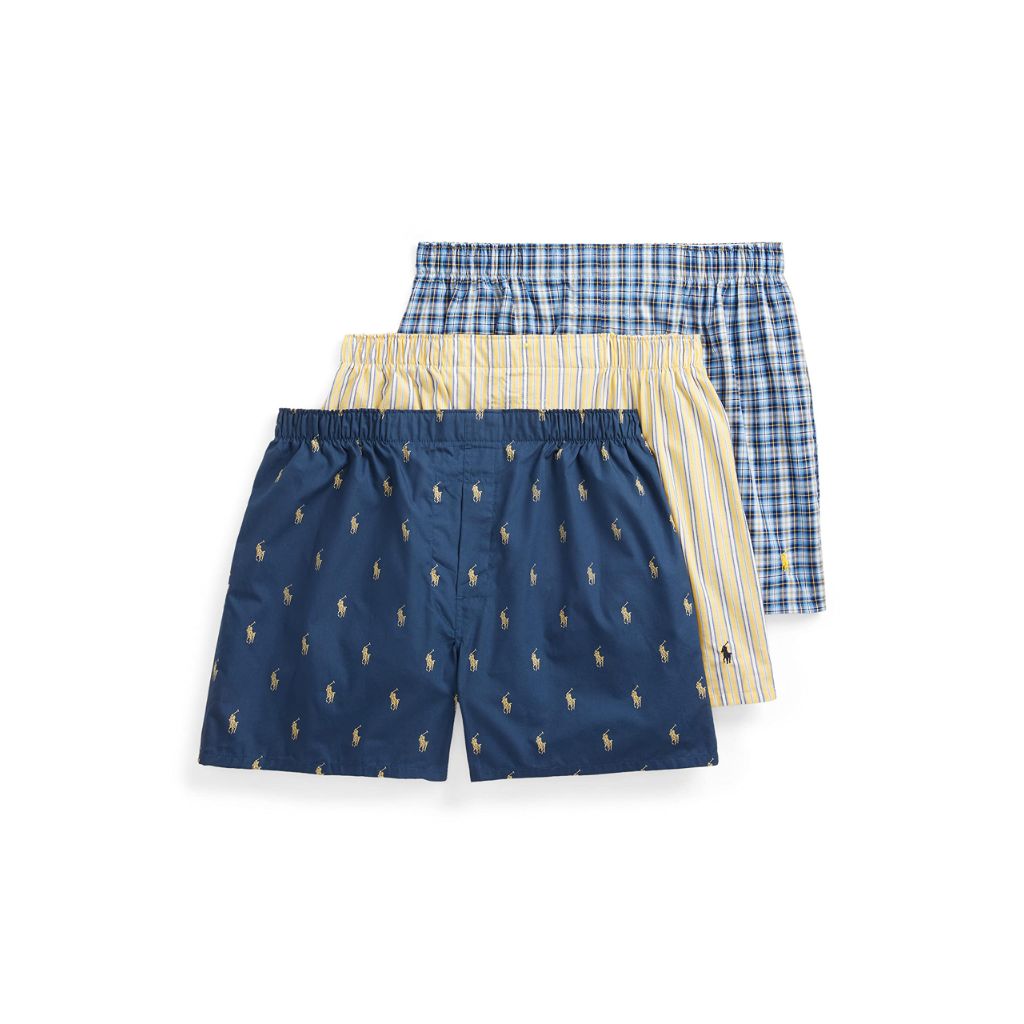 SZ M, POLO RALPH LAUREN Men's Classic Fit Woven Cotton Boxers