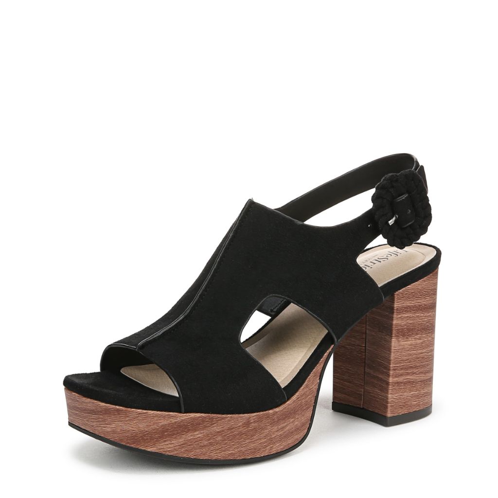 LifeStride Womens Audra Heeled Sandal Black 11 M