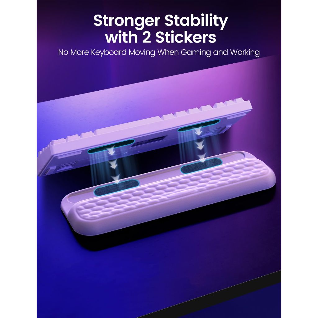 STARSIKI Keyboard Wrist Rest with Stability Stickers