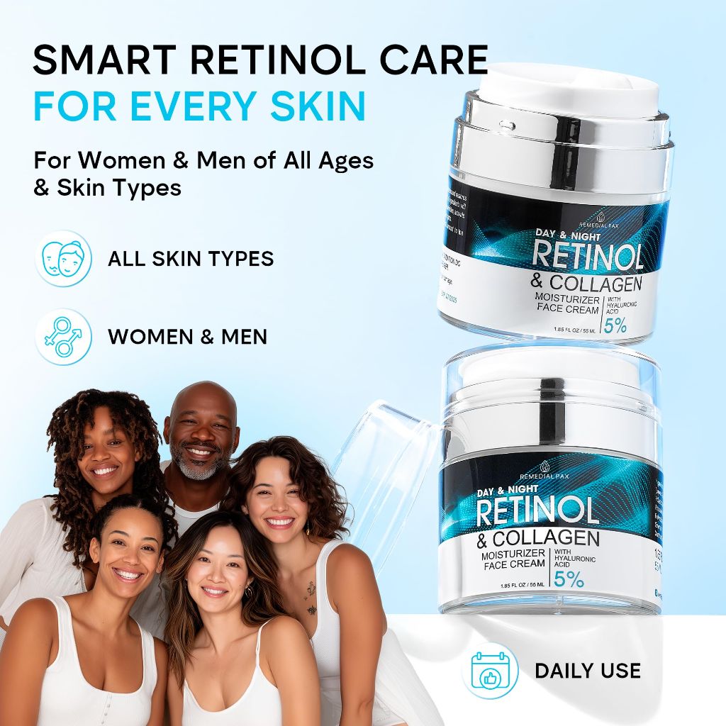 Face Moisturizer Retinol Cream, 1.85 Fl Oz