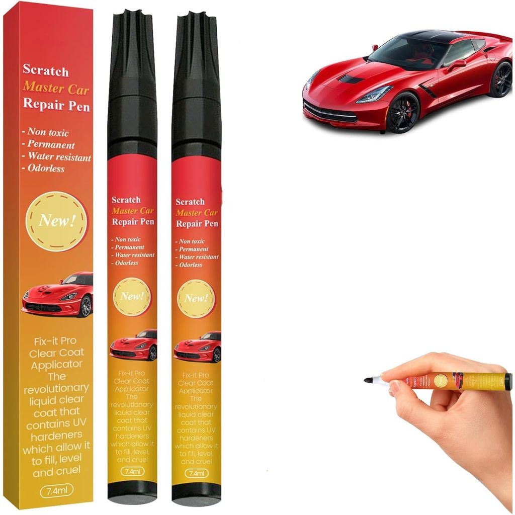Magic Car Scratch Removal Pen - Black, 7.4mL (2 Pack)