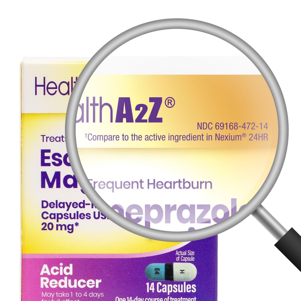 HealthA2Z® Esomeprazole Magnesium 20mg | 14 Counts