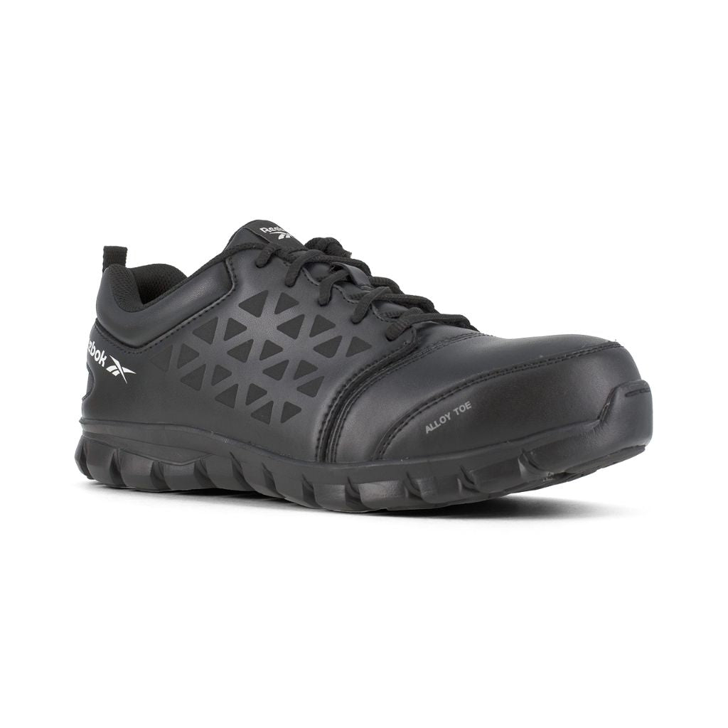 SZ 6.5W Reebok Men's Sublite Slip Resistant Steel Toe Work/Duty | Black