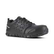 SZ 6.5W Reebok Men's Sublite Slip Resistant Steel Toe Work/Duty | Black
