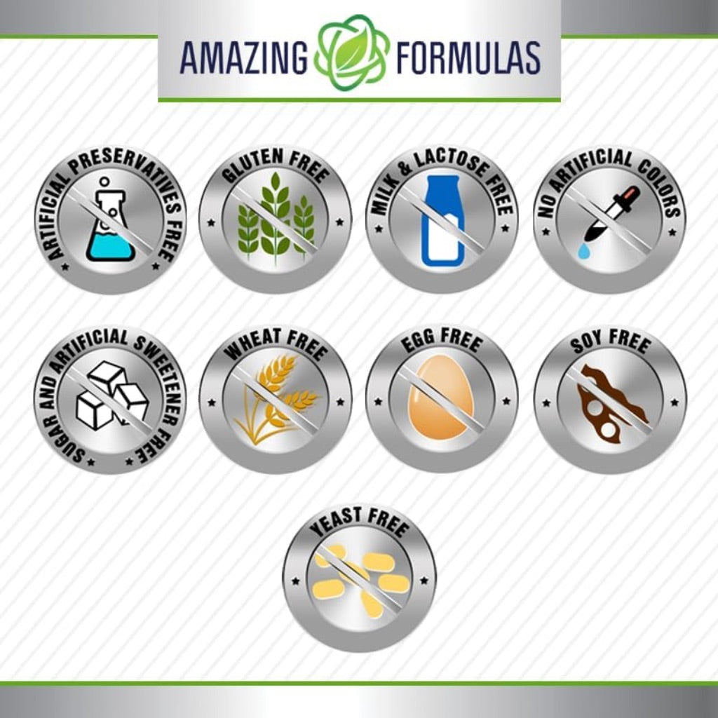 Amazing Formulas L-Glutamine Amino Acid Supplement, 500mg - 120 Capsules