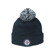 Winnipeg Jets NHL Officially Licensed Youth Beanie Pom Icon, Black