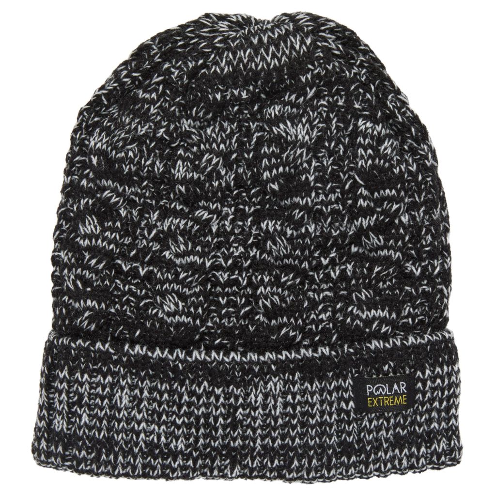 Polar Extreme Heat Women's Sherpa-Lined Beanie and Skull Cap, One Size Fits Most - Black Marl