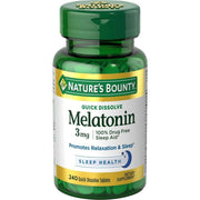 Nature's Bounty Melatonin 3mg, 240 Tablets