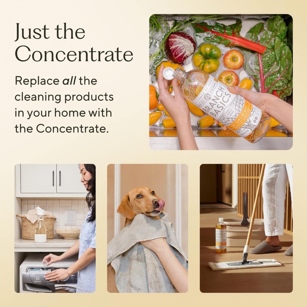Branch Basics Concentrate Refill (33.8 oz) | All Purpose Multi-Surface Cleaning Concentrate - Fragrance Free