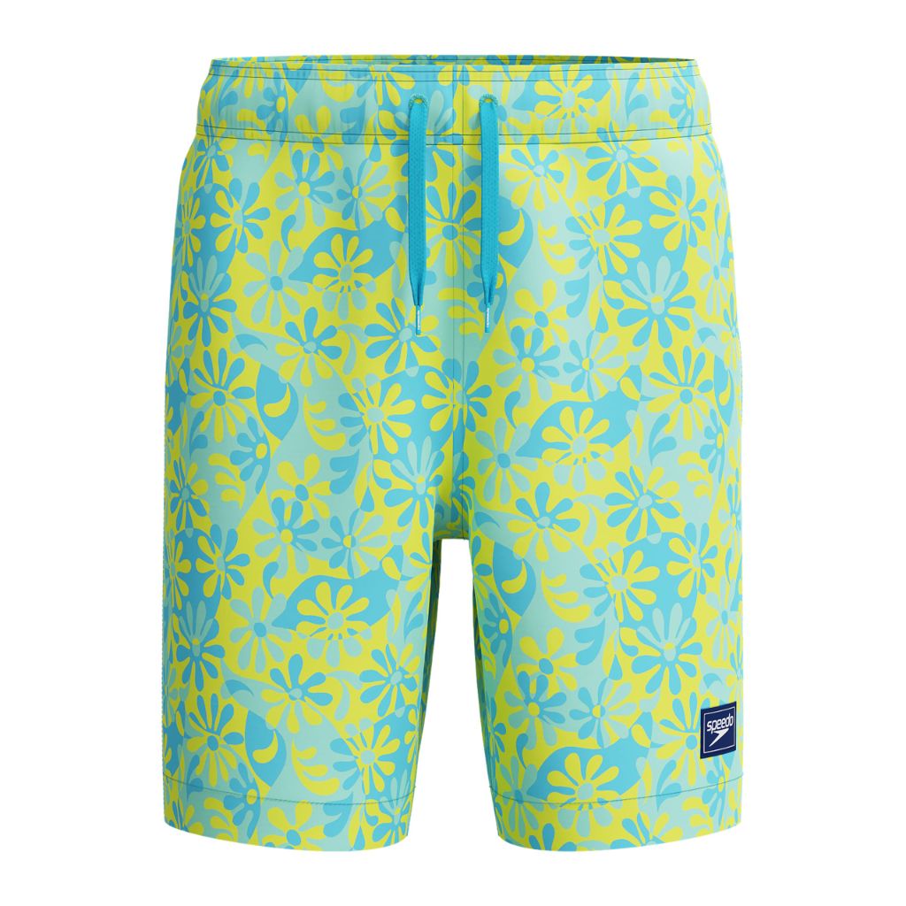 Speedo Boy's Swim Trunk Mid Length Redondo Printed 2XS (Arctic Glass)