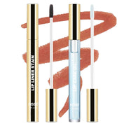 KISSIO Peel Off Lip Stain & Nourishing Lip Oil Set - Transfer Proof, All-Day Wear Tint with Hydrating Care 02 Gray pink