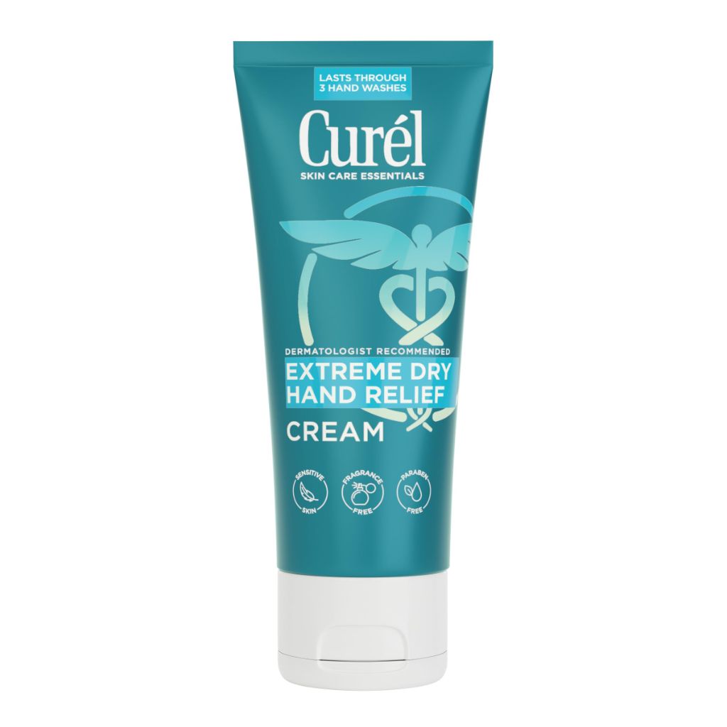 Curel Extreme Dry Hand Relief, Dermatologist Recommended, Long-Lasting Cream For Dry Hands - 3 Oz