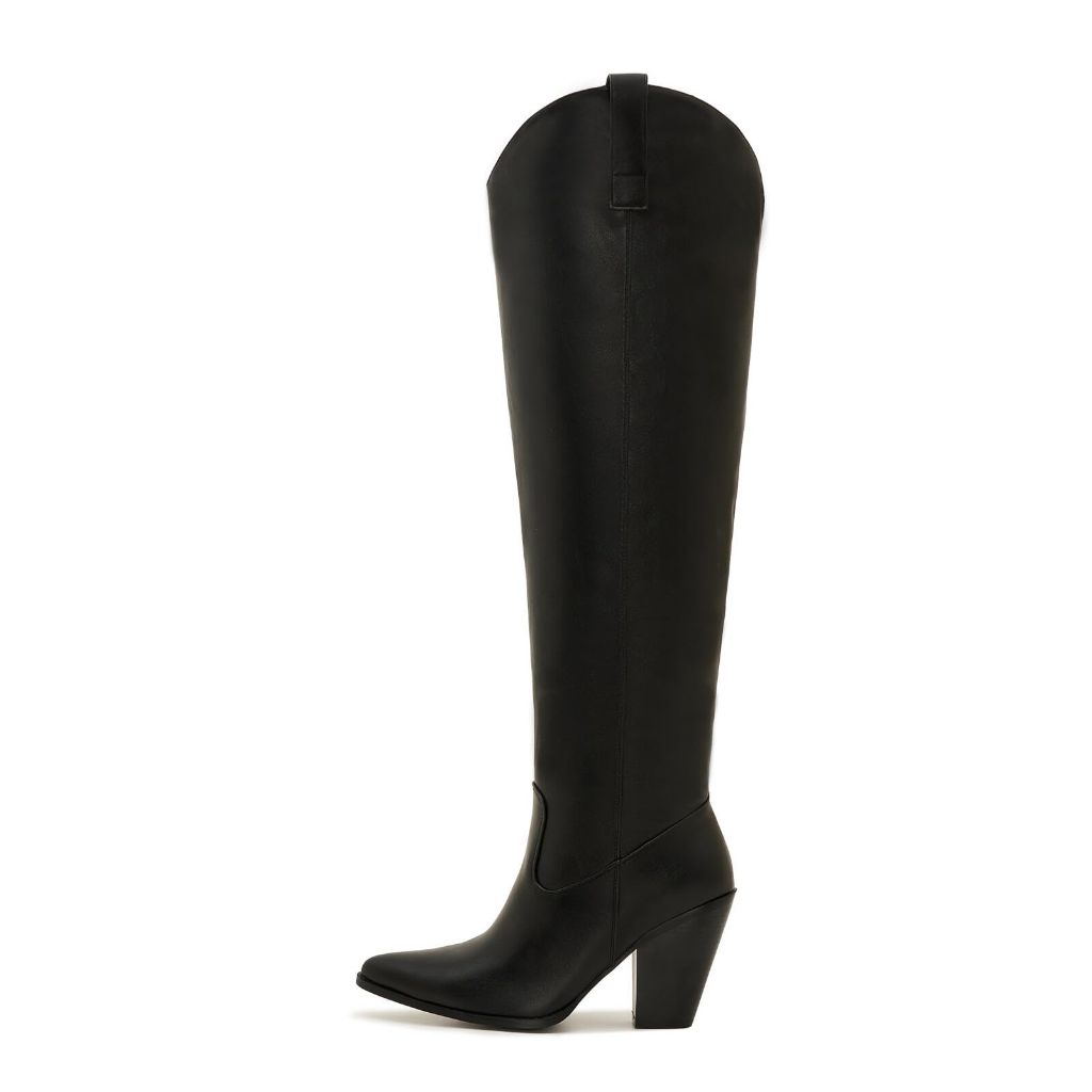 SZ 11W, ZXHYZLZ Women's Wide Calf Over The Knee Boots with Side Zipper – Faux Leather